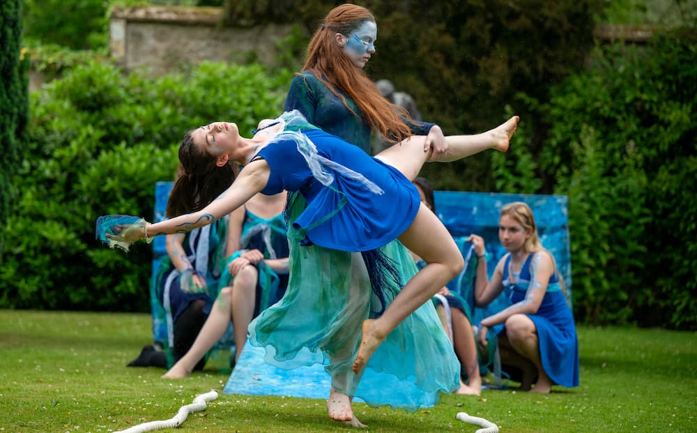 Gordonstoun students take to the stage at the King's childhood holiday home 
